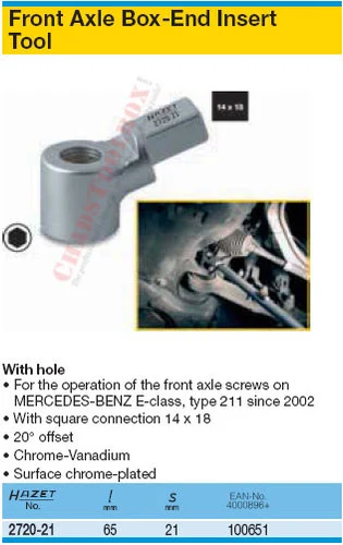 HAZET 2720-21 BOX-END INSERT TOOL