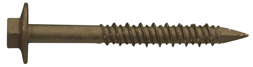 Dagger-Con 1/4" x 1-3/4" Hex Flange Bronze Concrete Screws - 2000 Qty