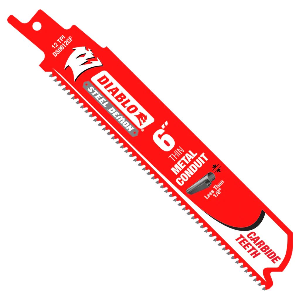 3b1ac88f6a816b9522b7b9cc9b122e7f1af9b25b-large_1200x1200.webp Diablo 6" x 12-TPI Steel Demon Carbide Teeth Reciprocating Saw Blades for Thin Metal Conduit - 3/Pack