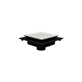 49400_6784.webp Josam 49400 Floor Sink - 16" Square A.R.E. Top, 6" Deep with Drainage Flange - Inside Caulk Outlet