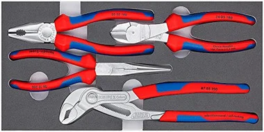 51SXqx6kWfL__86513__90345.1562113323.380.500.webp 00 20 01 V17 Knipex Chrome Pliers Set in Foam Tray