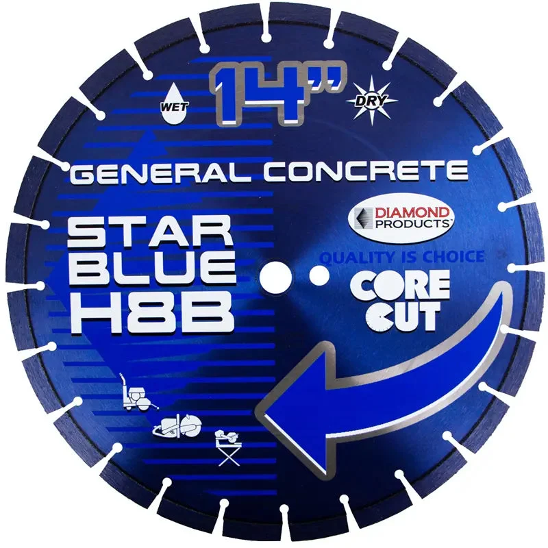 Diamond Products 16" x .125" x UNV Star Blue High Speed Blade with Universal Arbor