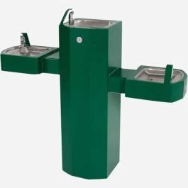 Murdock GSQ Barrier-Free Tri-Level Square Stainless Steel Pedestal Drinking Fountain