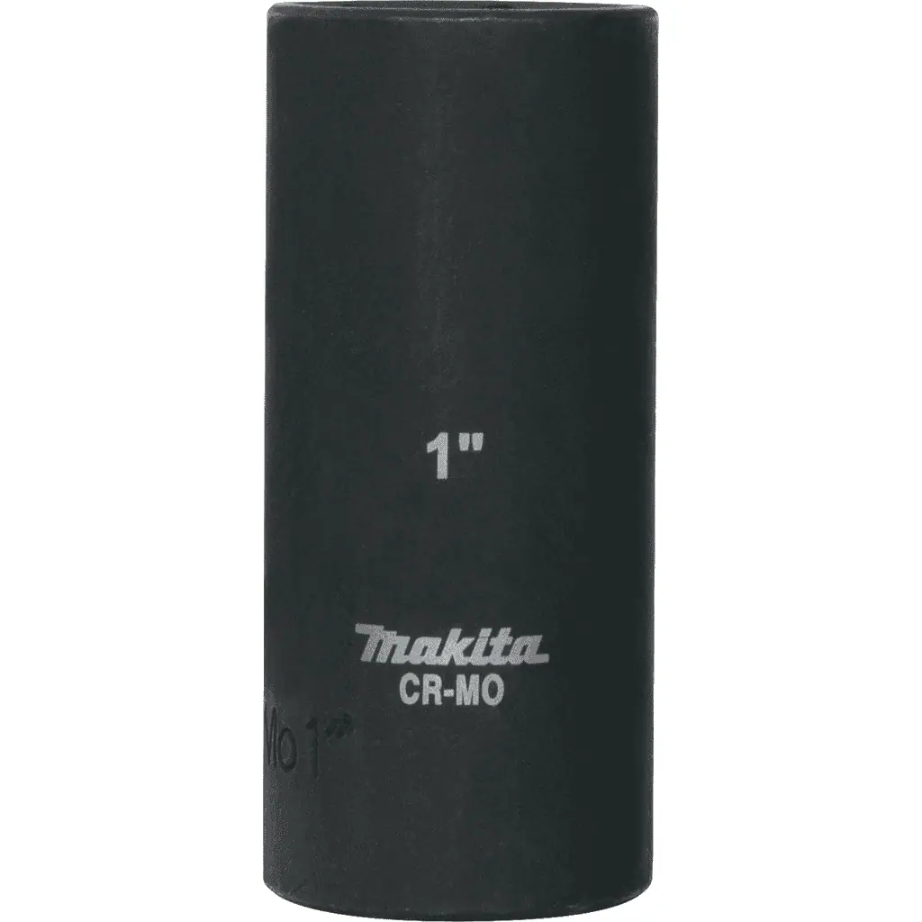 Makita 1" Deep Well SAE Impact Socket with 1/2" Drive