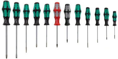WERA 05347901001 334/368/12 SCREWDRIVER SET w/take it easy tool finder