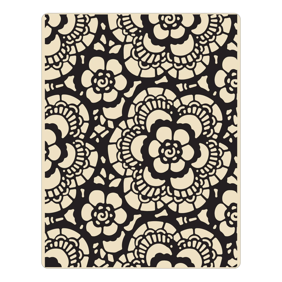 661824_2_1_1200x1200.webp Sizzix Texture Fades Embossing Folder - Lace by Tim Holtz