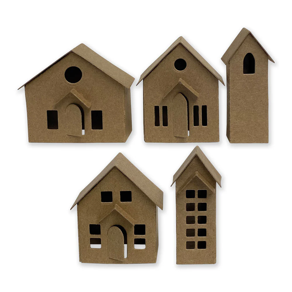 Sizzix Thinlits Die Set 16PK - Paper Village by Tim Holtz