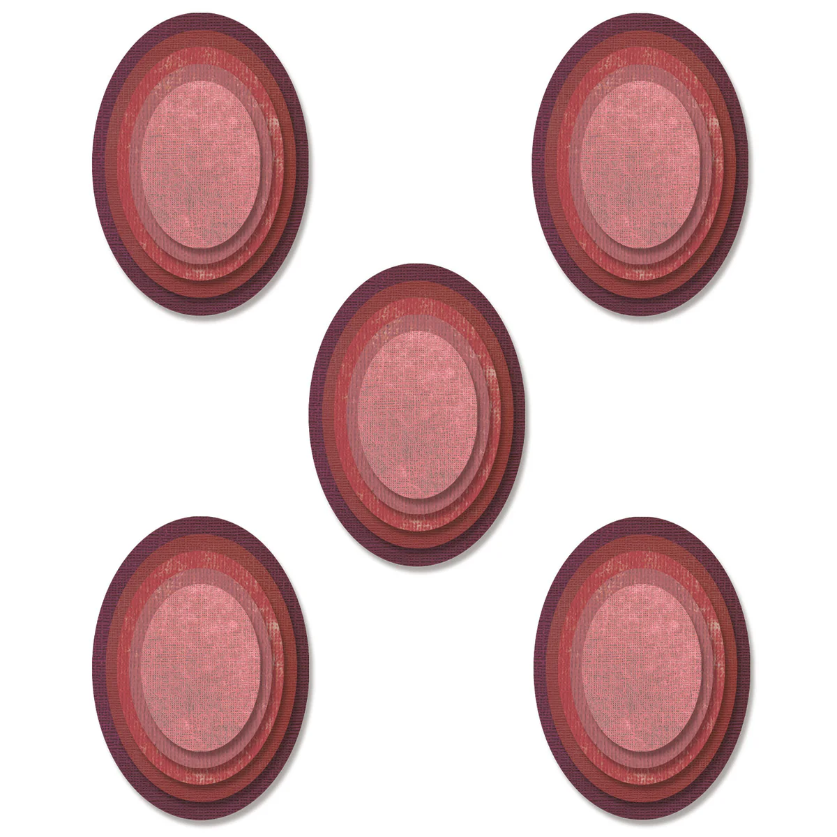 Sizzix Framelits Die Set - Stacked Oval Tiles (25 PK) by Tim Holtz