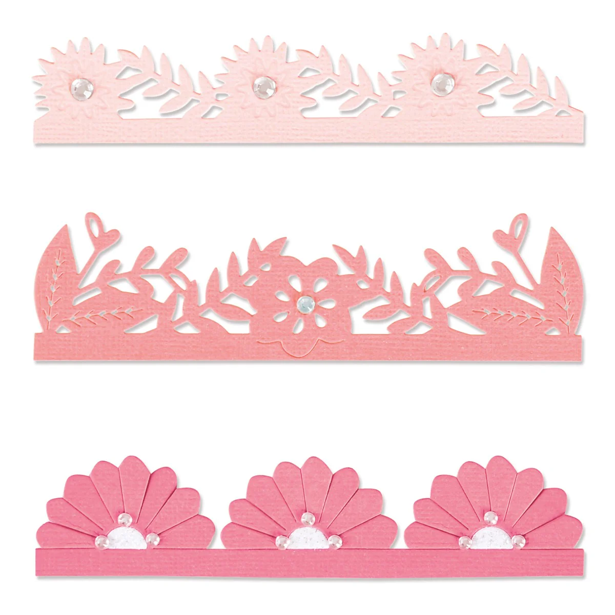 Sizzix Thinlits Die Set 3PK - Bold Floral Edges