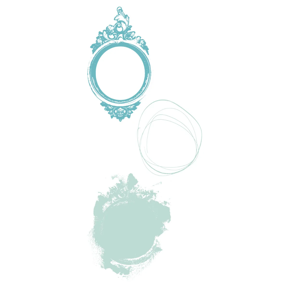 666631_artsy_regal_frame_rgb_1200x1200.webp Sizzix Layered Clear Stamps Set 3PK - Artsy Regal Frame by 49 and Market