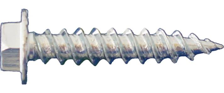 Daggerz 8" x 3/4" Hex Washer Head Metal Screws with Serrations Sheet - 10000 Qty