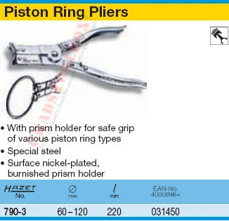 HAZET 790-3 PISTON RING PLIERS