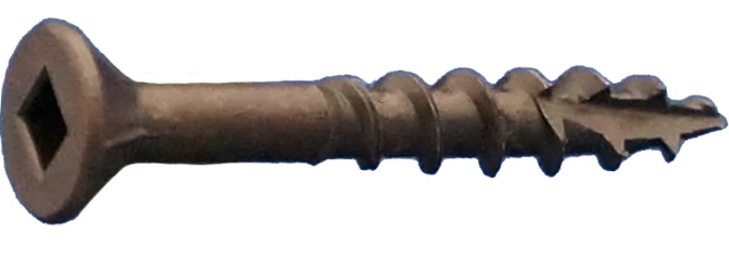 Dagger-Lok 10" x 3-1/2" Square Flat Nibs Coarse Type 17 Wood Screws - 1000 Qty
