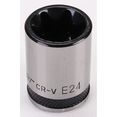 TRX-Star Socket Set 1/2"Sq Drive E24 (Black Series) [AK618B.14]