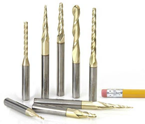 CNC 2D/3D CARVING TAPERED BALL NOSE ROUTER BIT SET