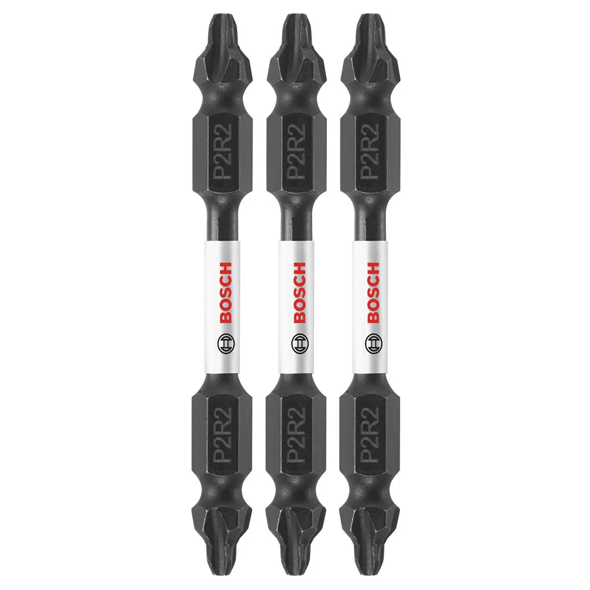 Bosch ITDEP2R22503 3-Pc Impact Tough 2.5" Phillips/Square Double-Ended Bits