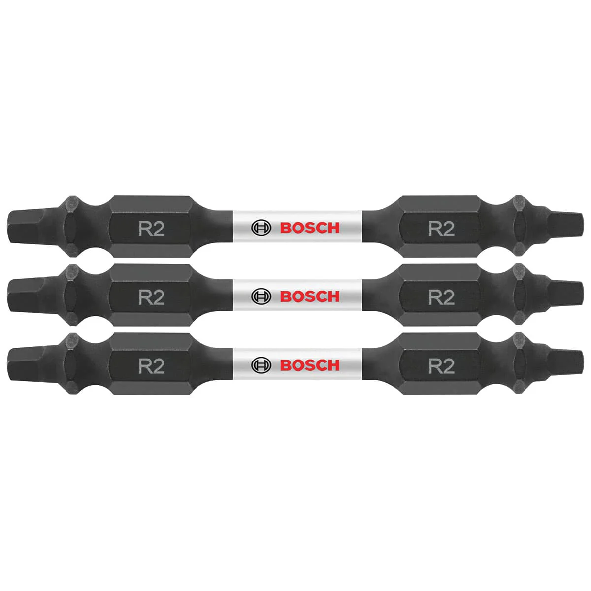 Bosch ITDESQ22503 3 pc. Impact Tough 2.5 In. Square #2 Double-Ended Bits