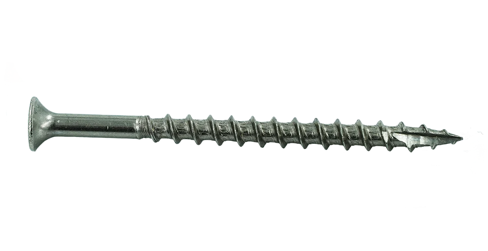 Muro #8 X 2-1/2" Twinfast Coarse Thread Screw, Bugle Head, #2 Square Drive, Type 17 Screw Tip, 305 Stainless Steel - 1800 Pcs