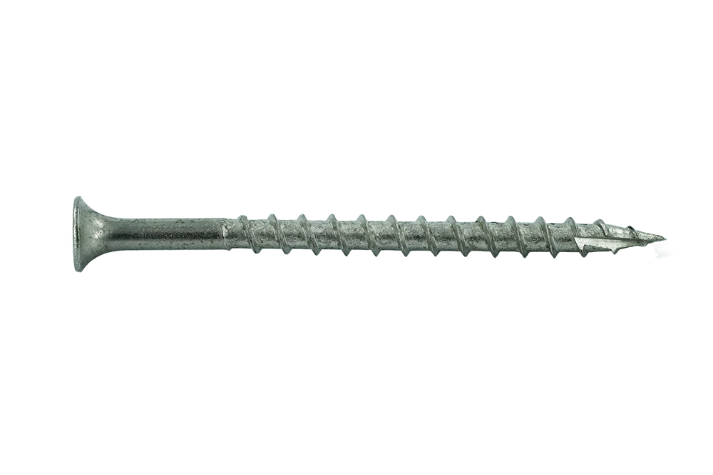 Muro #8 x 2-1/2" Twinfast Coarse Thread Screw, Flat Head, #2 Square Drive, Stainless Steel, Type 305 - 1500 Pcs
