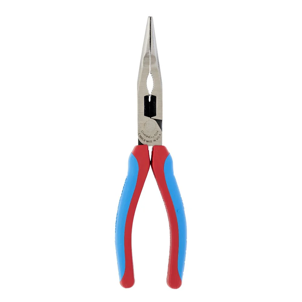 Channel Lock E388CB 8" CODE BLUE XLT Combination Bent Long Nose Pliers with Cutter