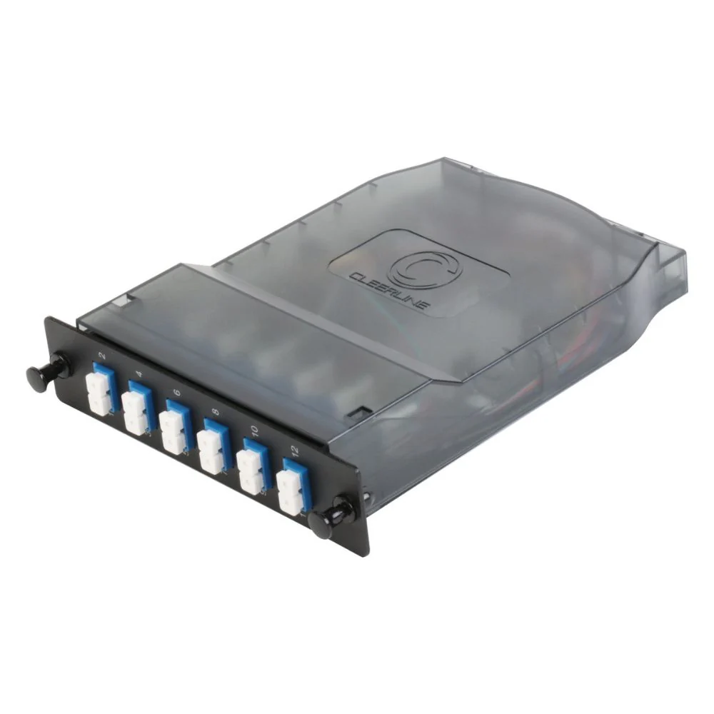 Cleerline-SHDLC12-SM-UPC_01_265c6b5b-9052-4b6d-877b-19fe2202efdf.webp Cleerline SHDLC12-SM-UPC HD Splice Cassette, 12 Fiber, Duplex, LC/UPC, 9 Micrometer OS2, 1 m Pigtails