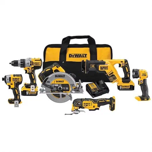 DeWalt 20V MAX* XR‚ Brushless 6-Tool Combo Kit