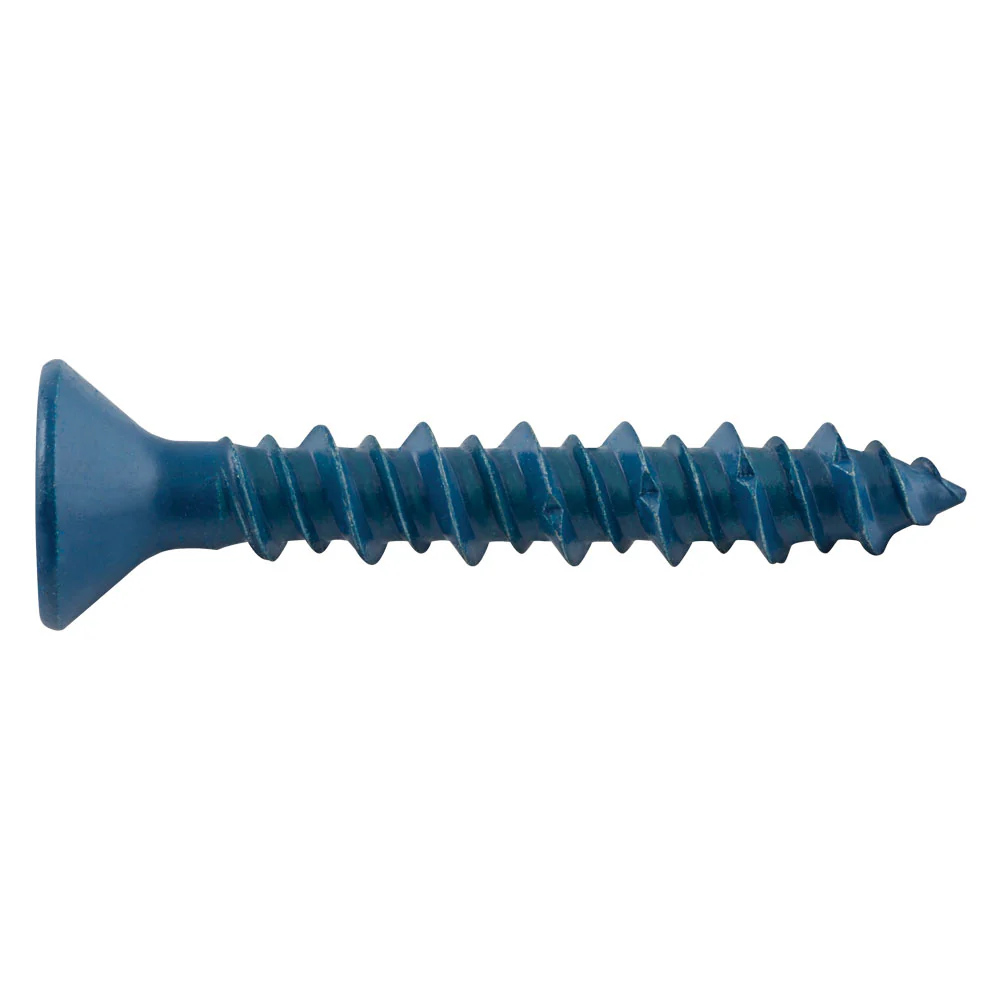 DFM12764_1_1200x1200.webp DeWalt ULTRACON+‚ 1/4" x 2-1/4" Phillips Flat Head Blue Screw Anchor - 100 Qty