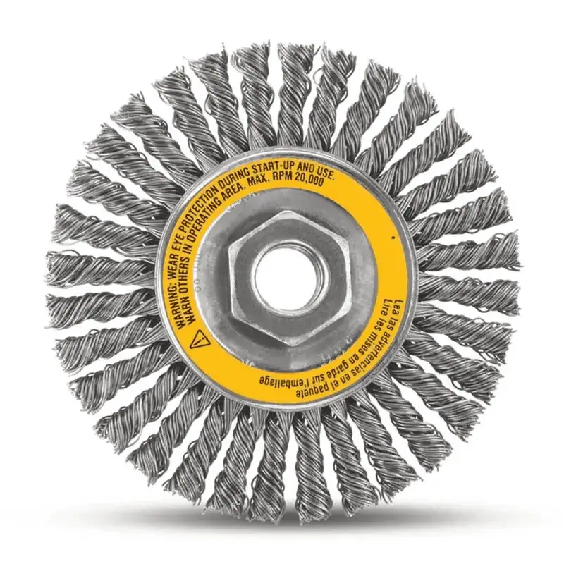 DeWalt 4" x 5/8"-11 XP Carbon Stringer Wire Wheel