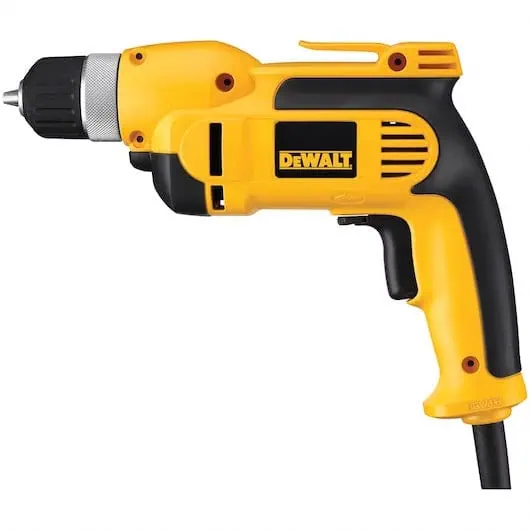 DeWalt VSR 3/8" Pistol Grip Drill with Keyless Chuck Kit