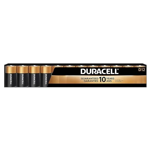 Duracell D Alkaline Battery, Pack of 12