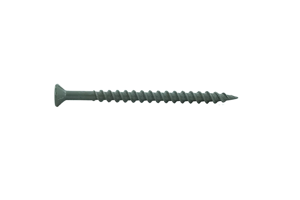 ES8212WLP-GY_2_1200x800.webp Muro #8 X 2-1/2" Twinfast Coarse Thread Screw, Flat Head, #2 Square Drive, Type 17 Screw Tip, Epoxy Shield Guard Coating, Gray Coil - 1800 Pcs