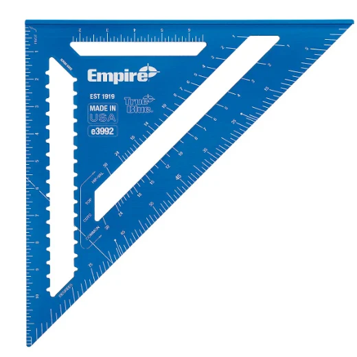 Empire E3992 – 12” MagnumTrue Blue Laser Etched Rafter Square