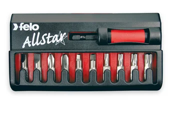 FE52755__08869.1470803860.380.500.webp ^^FELO 52755 AllStar 10 pc Bit Set - Slotted, Phillips, Square, Torx
