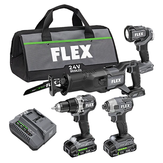 FLEX_FXM401-2A_1200x1200.webp FLEX FXM401-2A 4-Tool Brushless Power Tool Combo Kit with Soft Case