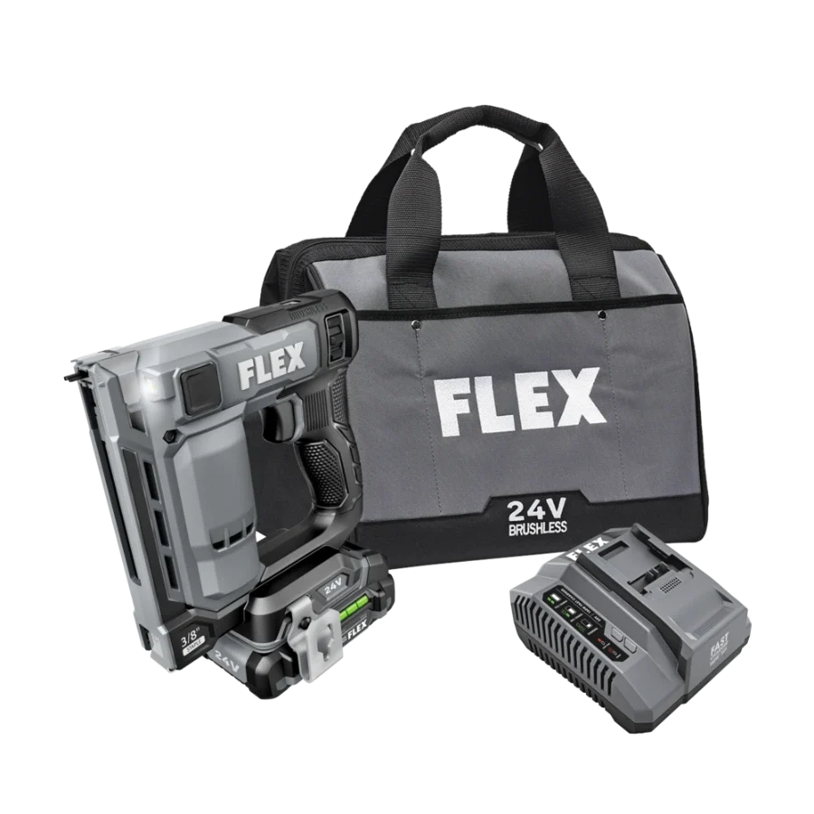 FLEX FX4521-1A 3/8" Stapler Kit (1x2.5Ah Battery+160W Charger)