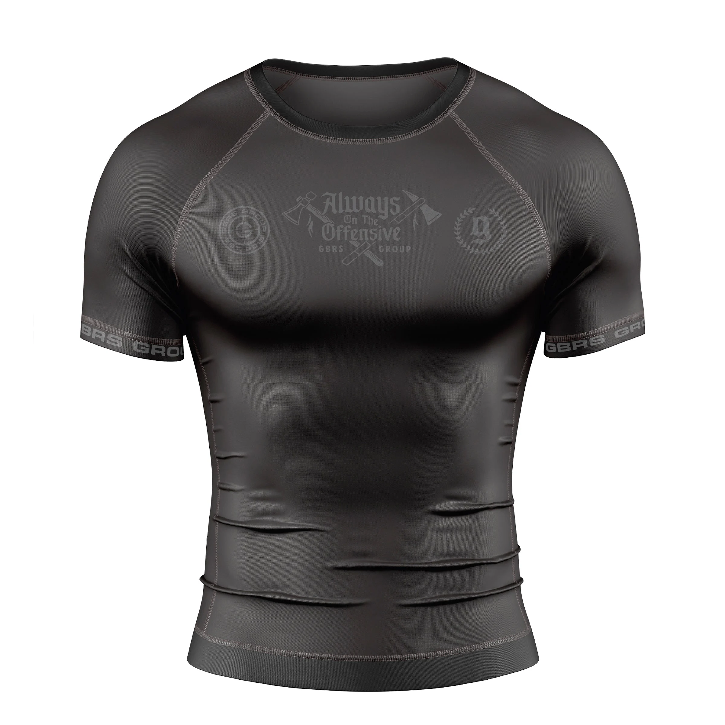 GBRS Group Axes Short Sleeve Rash Guard
