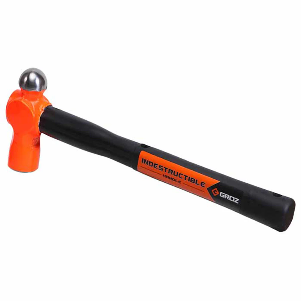 Groz-34541_01.webp Groz 34541 Indestructible Handle Ball Pein Hammer, 32 Oz, 14"