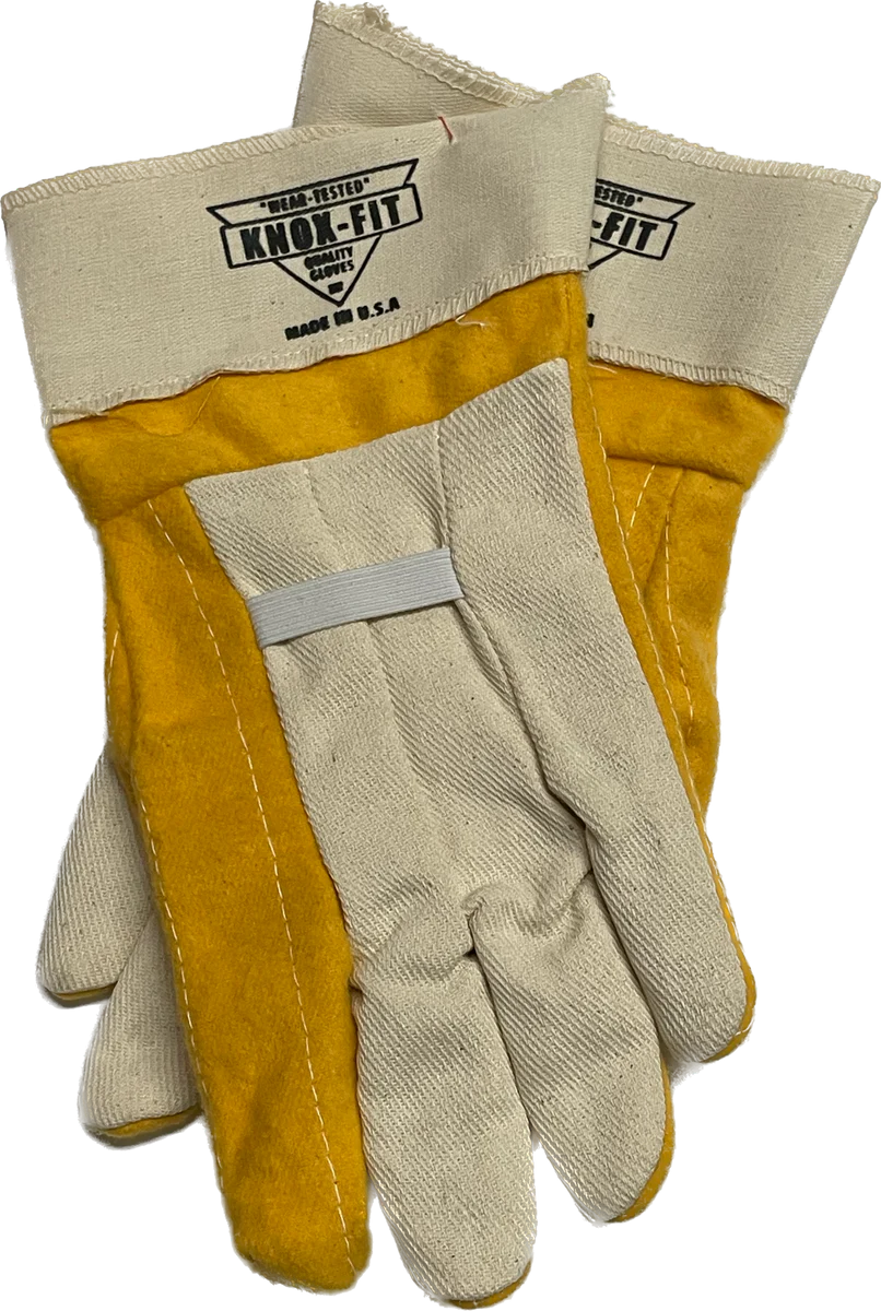 Knox-Fit 679S Heavy Duty Ironworker Gloves 12 Pairs MADE IN USA (Short Cuff)