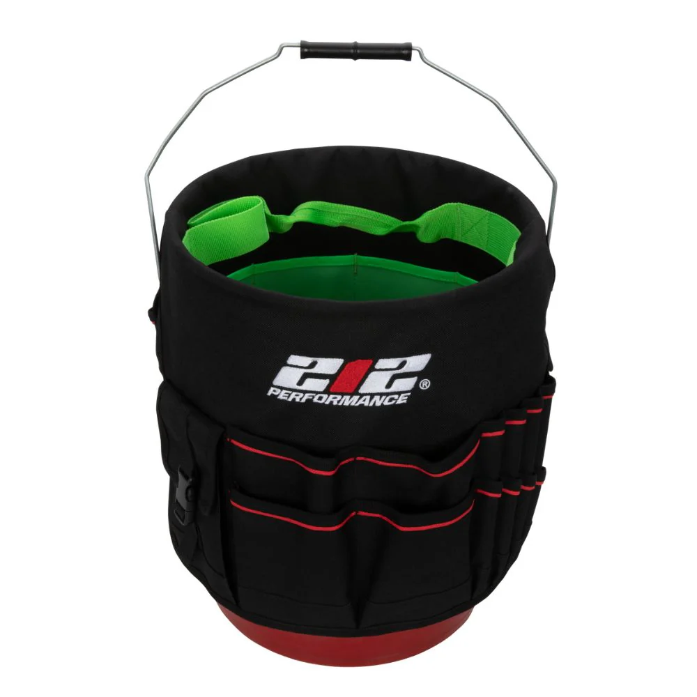 JS-Products-BKO29-05_01_1badd39a-283f-4b48-a902-c3455445ac0d.webp 212 Performance BKO29-05 29-Pocket 5-Gallon Bucket Tool Organizer Black;Green;Red