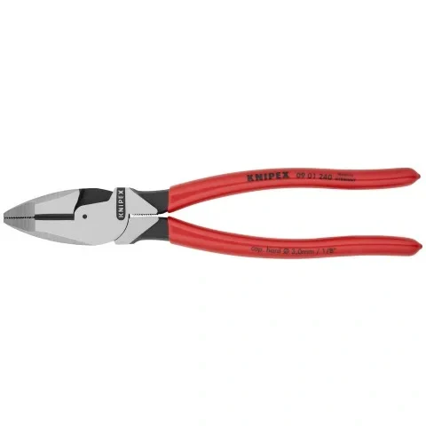 KNIPEX_0901240SBA_1200x1200.webp KNIPEX 0901240SBA 9 1/2" High Leverage Lineman's Pliers New England Head