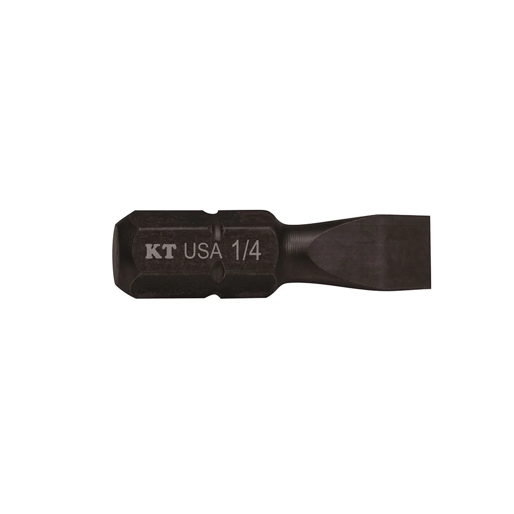 Klein Tools SL1415 1/4" Slotted Power Drivers 1" Bit 5-Pack