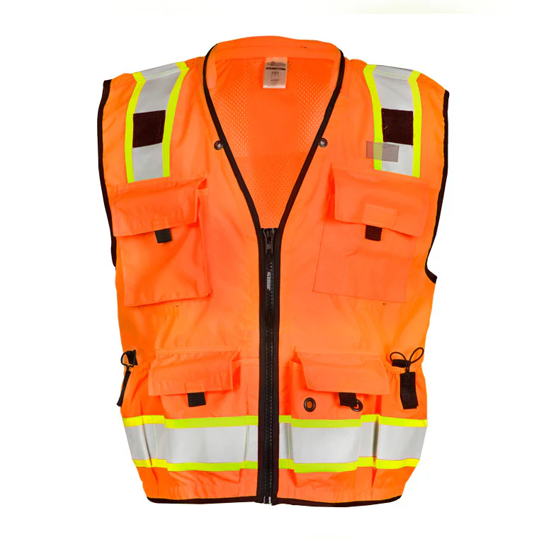 ML Kishigo S5001-5X 5X Orange Professional Surveyors Vest