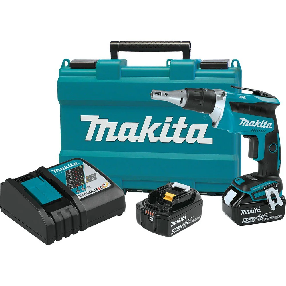 Makita-XSF03T_01_d4f3e92f-a4d8-409f-9b09-d221007cfc7c.webp Makita XSF03T 18V LXT Brushless 4,000 RPM Drywall Screwdriver Kit (5.0Ah)