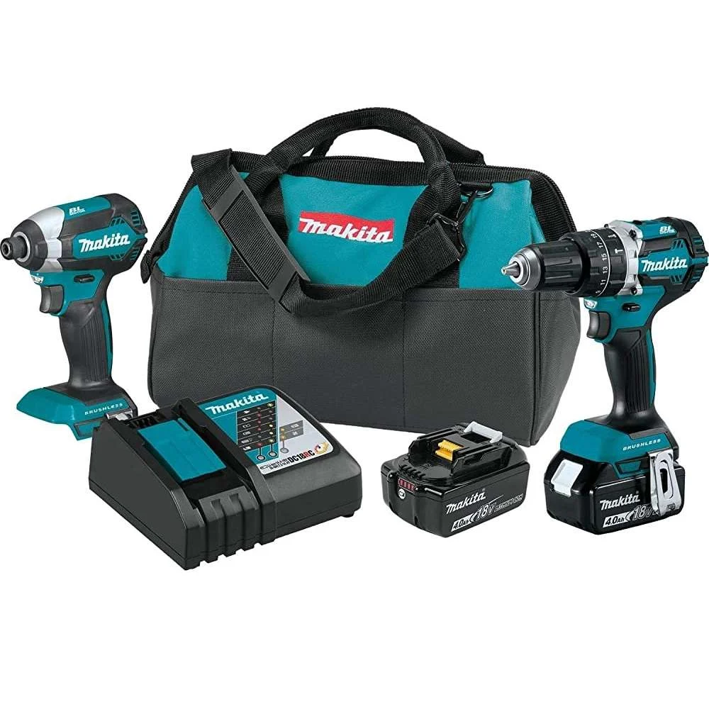 Makita XT269M 18V LXT Lithium-Ion Brushless Cordless 2-Pc. Combo Kit (4.0Ah)