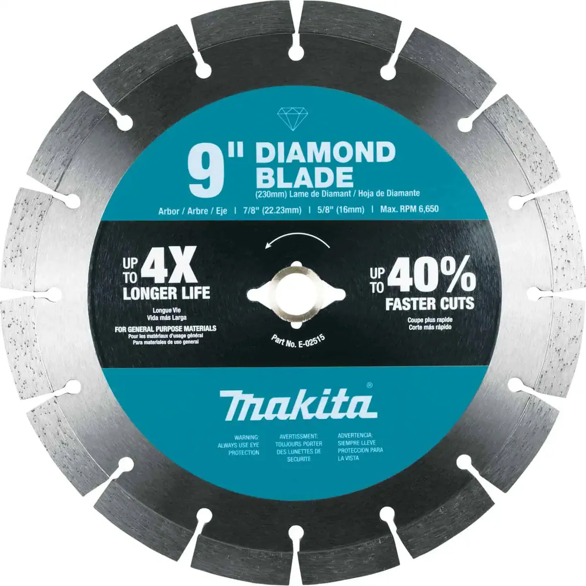 Makita 9" Segmented Rim Diamond Blade