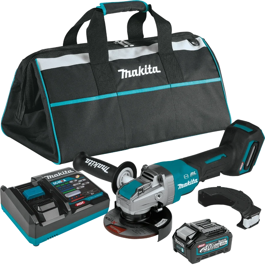 Makita_GAG13M1_1200x1200.webp Makita GAG13M1 40V max XGT Brushless Cordless 4‑1/2" / 5" X‑LOCK Paddle Switch Angle Grinder Kit, with Electric Brake (4.0Ah)