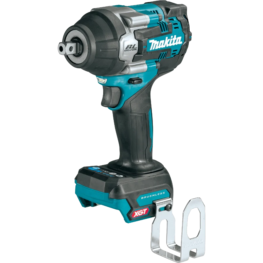 Makita GWT08Z 40V max XGT Brushless Cordless 4‑Speed Mid‑Torque 1/2" Sq. Drive Impact Wrench w/ Detent Anvil, Tool Only
