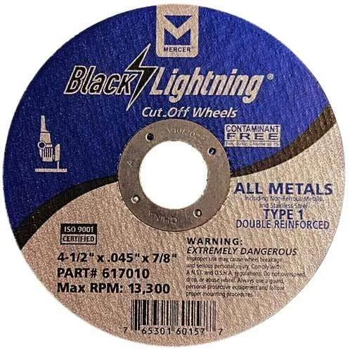 Mercer-617010_1_1200x1200.webp MERCER 617010, 50 Pack, Type 1 Double Reinforced Cut-Off Wheel, All Metals Cutting, including SS, 4-1/2" x .045" x 7/8"