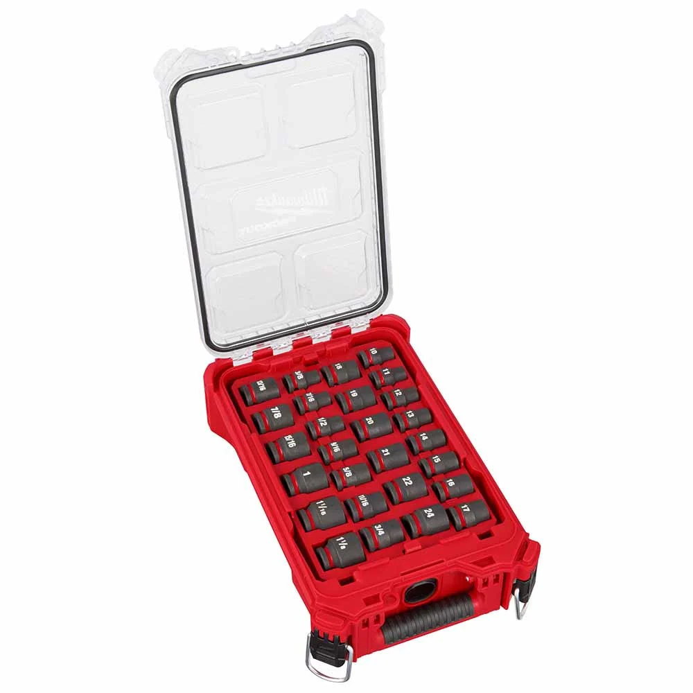 Milwaukee-49-66-6804_01.webp Milwaukee 49-66-6804 Shockwave Impact Duty Socket 1/2" Drive 27-Piece MM Packout Set