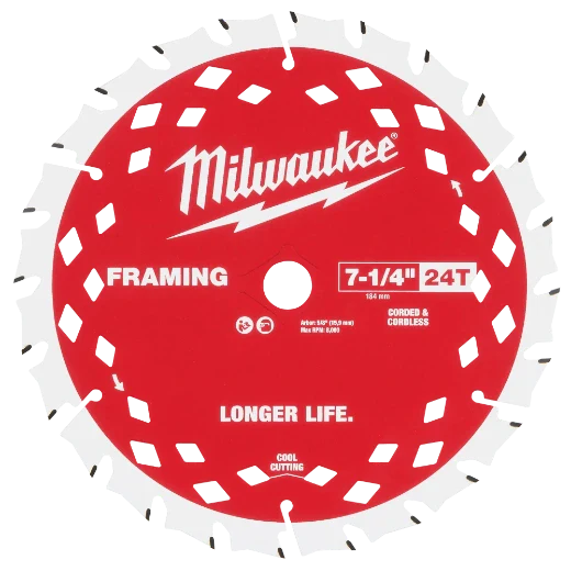Milwaukee 48-40-0720 7-1/4" 24T Framing Circular Saw Blade